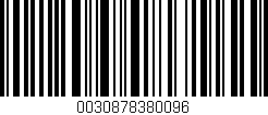 Código de barras (EAN, GTIN, SKU, ISBN): '0030878380096'