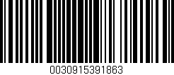 Código de barras (EAN, GTIN, SKU, ISBN): '0030915391863'