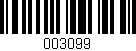 Código de barras (EAN, GTIN, SKU, ISBN): '003099'