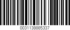 Código de barras (EAN, GTIN, SKU, ISBN): '0031138885337'