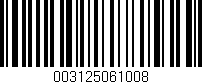 Código de barras (EAN, GTIN, SKU, ISBN): '003125061008'