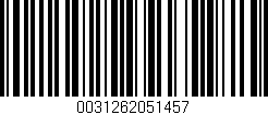 Código de barras (EAN, GTIN, SKU, ISBN): '0031262051457'