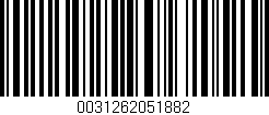 Código de barras (EAN, GTIN, SKU, ISBN): '0031262051882'