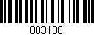 Código de barras (EAN, GTIN, SKU, ISBN): '003138'
