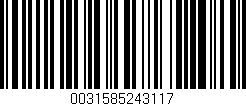 Código de barras (EAN, GTIN, SKU, ISBN): '0031585243117'