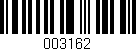 Código de barras (EAN, GTIN, SKU, ISBN): '003162'