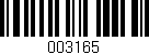 Código de barras (EAN, GTIN, SKU, ISBN): '003165'