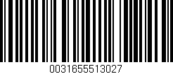 Código de barras (EAN, GTIN, SKU, ISBN): '0031655513027'