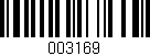 Código de barras (EAN, GTIN, SKU, ISBN): '003169'