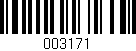 Código de barras (EAN, GTIN, SKU, ISBN): '003171'