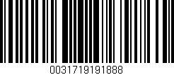 Código de barras (EAN, GTIN, SKU, ISBN): '0031719191888'