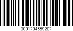 Código de barras (EAN, GTIN, SKU, ISBN): '0031794559207'