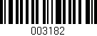 Código de barras (EAN, GTIN, SKU, ISBN): '003182'