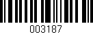 Código de barras (EAN, GTIN, SKU, ISBN): '003187'