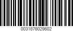 Código de barras (EAN, GTIN, SKU, ISBN): '0031878029602'