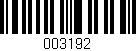 Código de barras (EAN, GTIN, SKU, ISBN): '003192'