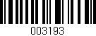 Código de barras (EAN, GTIN, SKU, ISBN): '003193'