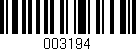 Código de barras (EAN, GTIN, SKU, ISBN): '003194'