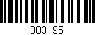 Código de barras (EAN, GTIN, SKU, ISBN): '003195'