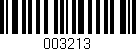 Código de barras (EAN, GTIN, SKU, ISBN): '003213'