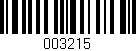 Código de barras (EAN, GTIN, SKU, ISBN): '003215'