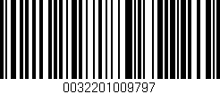 Código de barras (EAN, GTIN, SKU, ISBN): '0032201009797'