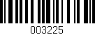 Código de barras (EAN, GTIN, SKU, ISBN): '003225'