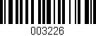 Código de barras (EAN, GTIN, SKU, ISBN): '003226'