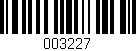 Código de barras (EAN, GTIN, SKU, ISBN): '003227'