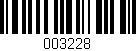 Código de barras (EAN, GTIN, SKU, ISBN): '003228'