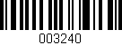 Código de barras (EAN, GTIN, SKU, ISBN): '003240'