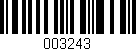 Código de barras (EAN, GTIN, SKU, ISBN): '003243'