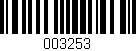 Código de barras (EAN, GTIN, SKU, ISBN): '003253'