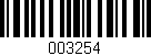 Código de barras (EAN, GTIN, SKU, ISBN): '003254'