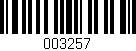 Código de barras (EAN, GTIN, SKU, ISBN): '003257'