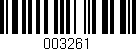 Código de barras (EAN, GTIN, SKU, ISBN): '003261'