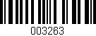 Código de barras (EAN, GTIN, SKU, ISBN): '003263'
