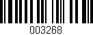 Código de barras (EAN, GTIN, SKU, ISBN): '003268'