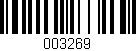 Código de barras (EAN, GTIN, SKU, ISBN): '003269'