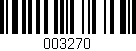 Código de barras (EAN, GTIN, SKU, ISBN): '003270'