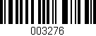 Código de barras (EAN, GTIN, SKU, ISBN): '003276'