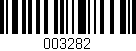 Código de barras (EAN, GTIN, SKU, ISBN): '003282'