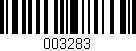 Código de barras (EAN, GTIN, SKU, ISBN): '003283'