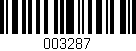 Código de barras (EAN, GTIN, SKU, ISBN): '003287'