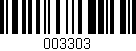 Código de barras (EAN, GTIN, SKU, ISBN): '003303'
