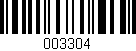 Código de barras (EAN, GTIN, SKU, ISBN): '003304'