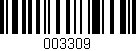 Código de barras (EAN, GTIN, SKU, ISBN): '003309'