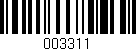 Código de barras (EAN, GTIN, SKU, ISBN): '003311'