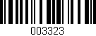 Código de barras (EAN, GTIN, SKU, ISBN): '003323'