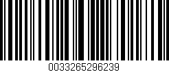 Código de barras (EAN, GTIN, SKU, ISBN): '0033265296239'